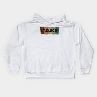 Cake - Retro Pattern Kids Hoodie